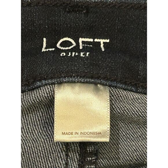 Loft Modern Kick Crop Women's size 2 Dark Wash Denim Jeans - Picture 4 of 4